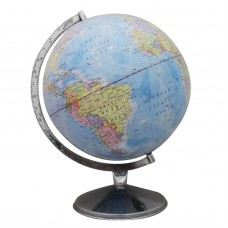 Big Rotating Desktop Blue Ocean Globe World Earth Geography Table Decor 16.3"   151948783602